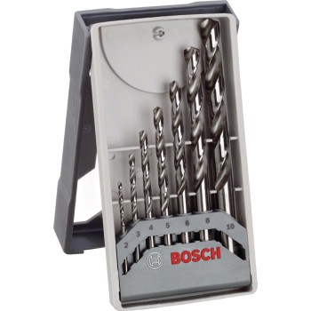 Bosch Caseta 7 burghie metal HSS-G, D2-10mm