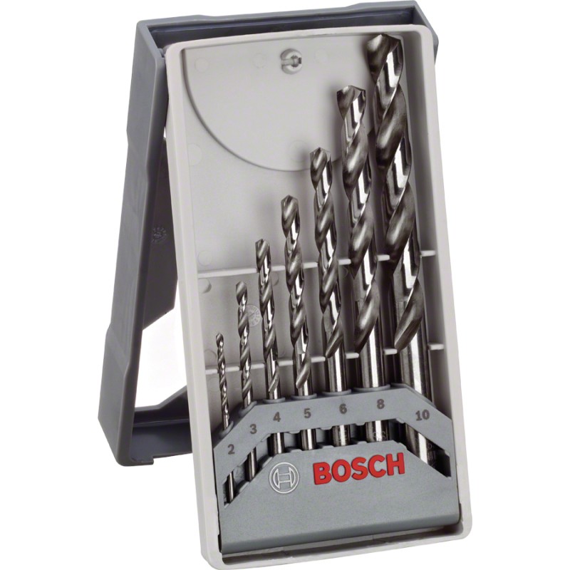 Bosch Caseta 7 burghie metal HSS-G, D2-10mm
