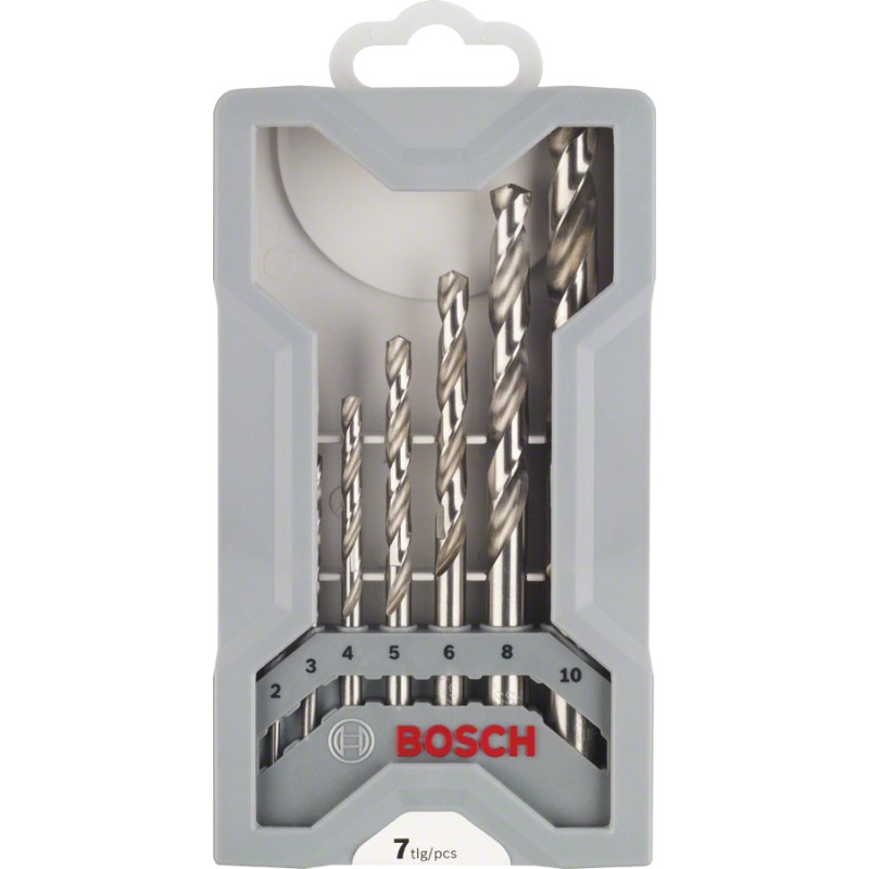 Bosch Caseta 7 burghie metal HSS-G, D2-10mm