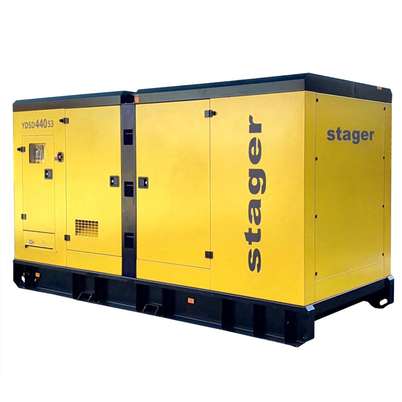 Stager YDSD440S3 Generator insonorizat 440kVA, 577A, 1500rpm, trifazat, diesel