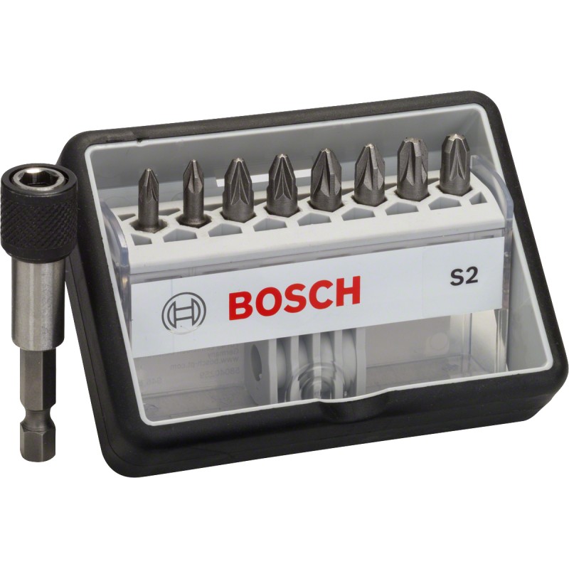 Bosch Set capete de surubelnita Robust Line S PZ, Extra Hard 8+1