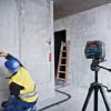 Bosch GLL 2-15 G + LB 10 + BT 150 Nivela laser cu linii verzi (15 m) + Suport universal + Trepied
