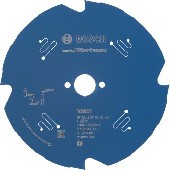 Bosch Panza ferastrau circular Expert for Fiber Cement, 160x20x2.2mm, 4T