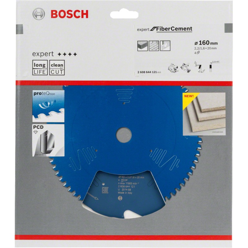 Bosch Panza ferastrau circular Expert for Fiber Cement, 160x20x2.2mm, 4T