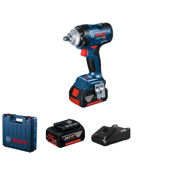 Bosch GDS 18V-400 Surubelnita cu impact brushless, cu 2 acumulatori Li-Ion, 5 Ah, 18 V, 400 Nm