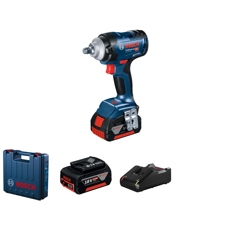 Bosch GDS 18V-400 Surubelnita cu impact brushless, cu 2 acumulatori Li-Ion, 5 Ah, 18 V, 400 Nm