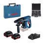 Bosch GBH 180-LI Ciocan rotopercutor brushless, cu 2 acumulatori Li-Ion 4Ah, 2J + Valiza + Set 11 accesorii