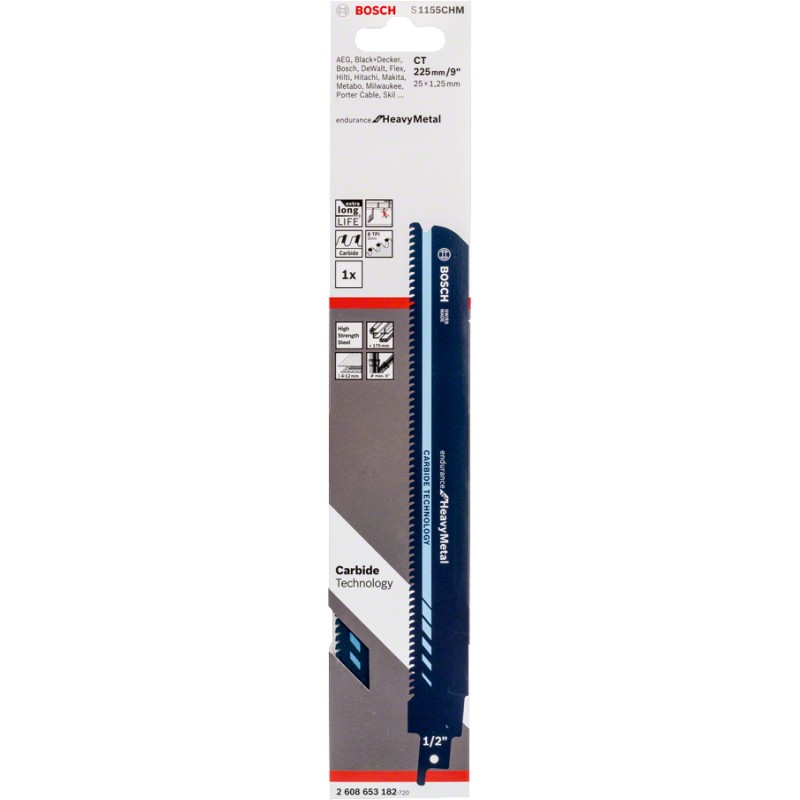 Bosch Panza ferastrau sabie S 1155 CHM Endurance for Heavy Metal, 225mm