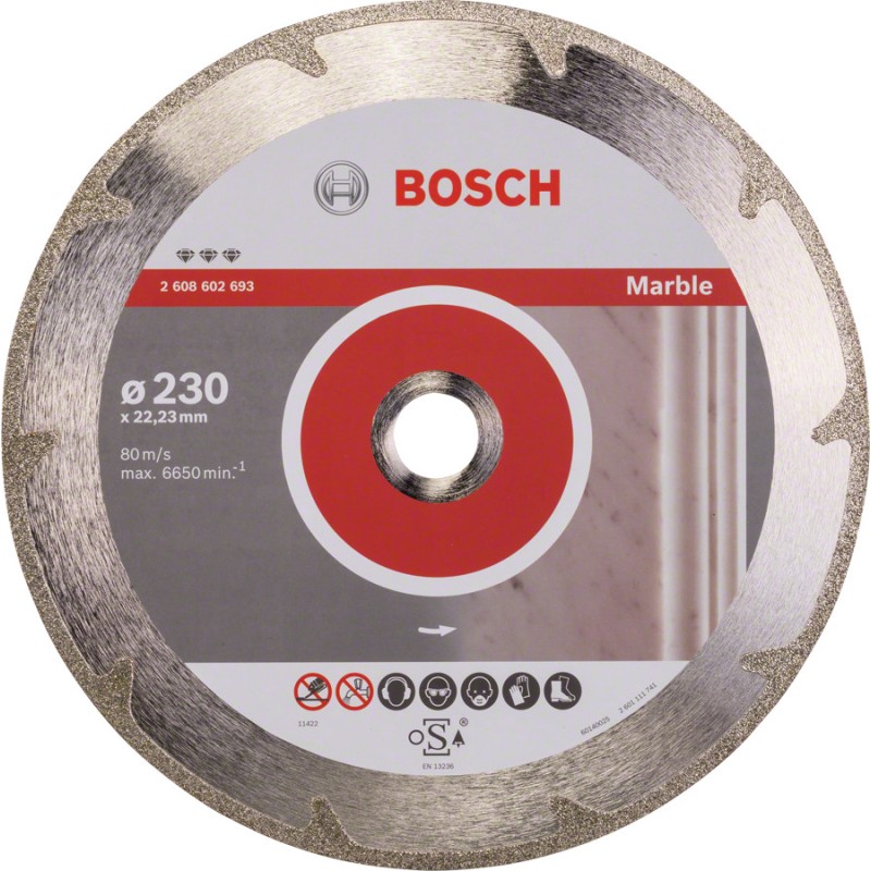 Bosch Disc diamantat marmura 230 Best for Marble, 230x2.2x3x22,23mm