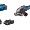 Bosch GWS 18V-15 SC Polizor unghiular cu regulator brushless Biturbo, cu 2 acumulatori ProCore Li-Ion, 8Ah, diametru disc 125 mm + L-BOXX Diametru disc 125 mm