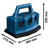 Bosch GAL18V6-80 Incarcator 8Ah, 18V pentru 6 acumulatori (fara acumulatori)