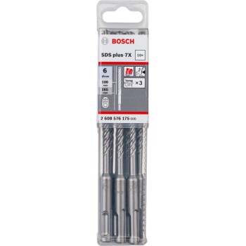 Bosch Set 10 burghie SDS Plus-7X, 6x100x165mm