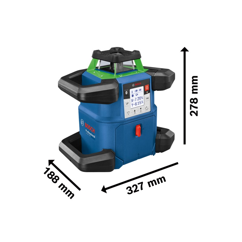 Bosch GRL 650 CHVG Nivela laser rotativa cu laser VERDE (650 m) + Receptor si telecomanda + BT 170 Trepied + GR 500 Rigla