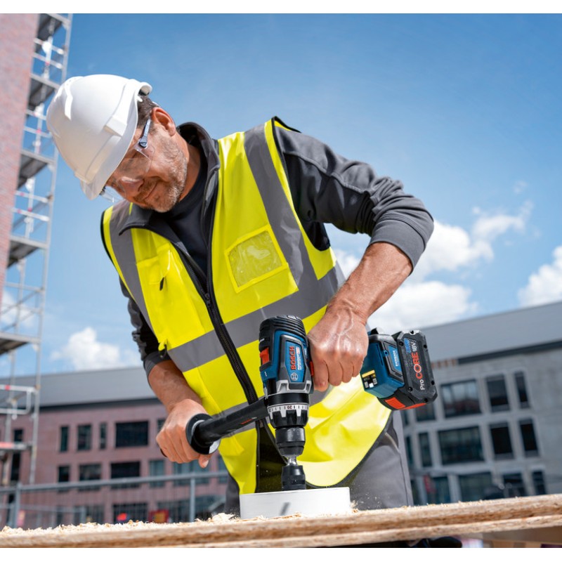 Bosch GSR 18V-150 C Masina de gaurit si insurubat brushless cu 2 acumulatori Li-Ion, 8 Ah, 150 Nm + L-BOXX