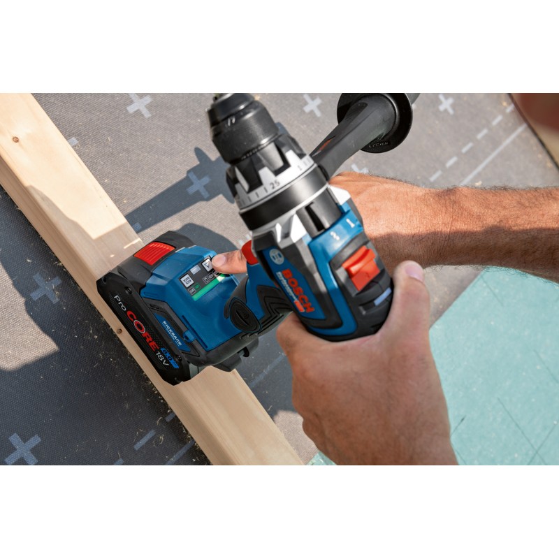Bosch GSR 18V-150 C Masina de gaurit si insurubat brushless cu 2 acumulatori Li-Ion, 8 Ah, 150 Nm + L-BOXX