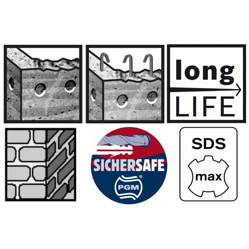 Bosch Burghiu pentru gaurire cu percutie SDS Max-4, 18x400x540mm