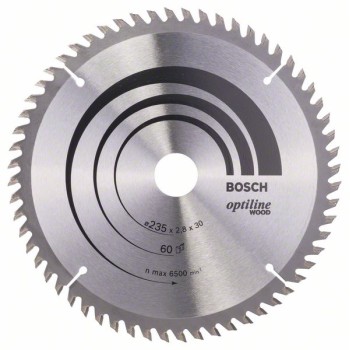 Bosch Panza ferastrau circular Optiline Wood, 235x30x2.8mm, 60T, reductie 25mm