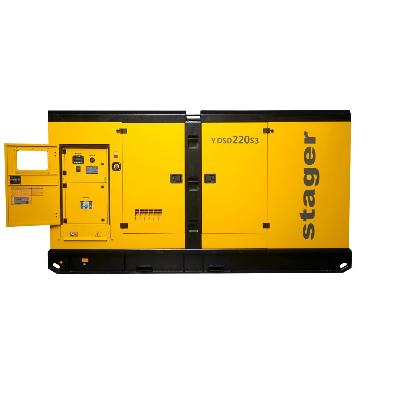 Stager YDSD220S3 Generator insonorizat 220kVA, 289A, 1500rpm, trifazat, diesel