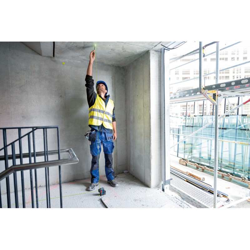 Bosch GPL 3 G Nivela cu 3 puncte cu laser verde, 30 m