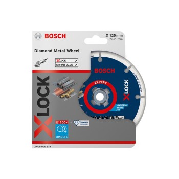 Bosch Disc diamantat Metal Wheel 125 mm cu X-LOCK