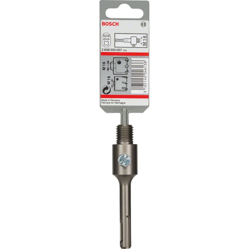 Bosch Adaptor carota SDS-PLUS pentru mașini de găurit cu ciocan rotopercutor, 105 mm, M16