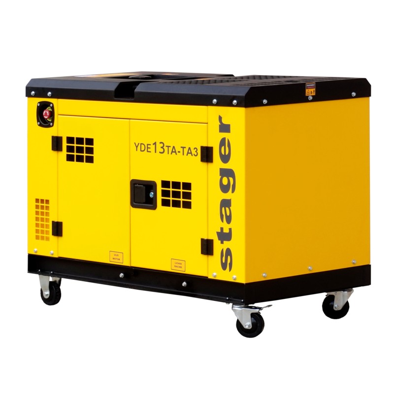 Stager YDE13TA-TA3 Generator insonorizat 11kVA, 3000rpm, dual, diesel, pornire electrica