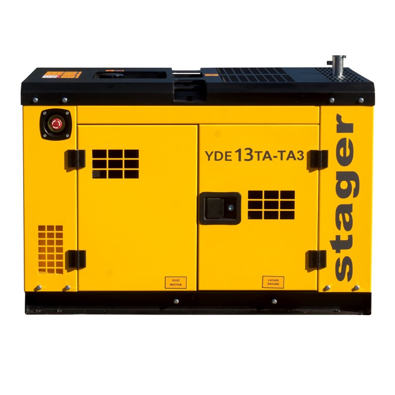 Stager YDE13TA-TA3 Generator insonorizat 11kVA, 3000rpm, dual, diesel, pornire electrica
