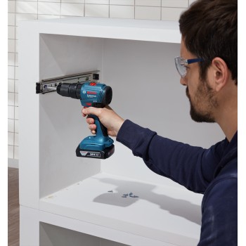 Bosch GSB 185-LI Masina de gaurit cu percutie, 50Nm + 2 acumulatori Li-Ion 18V, 2Ah + incarcator + valiza profesionala