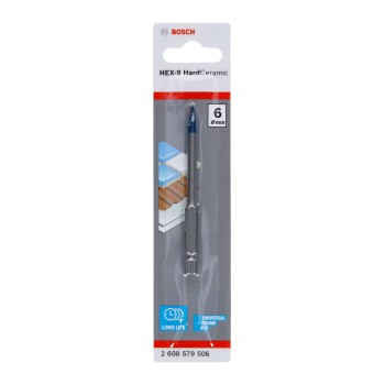 Bosch Burghiu placi ceramice HEX-9 Hard Ceramic, 6x90mm