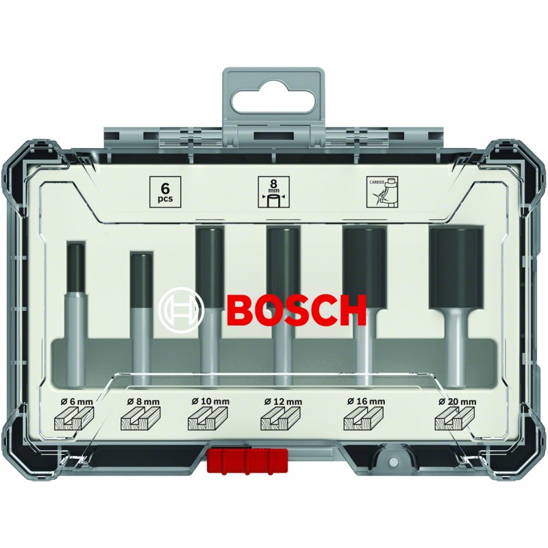 Bosch Set 6 freze HM tija 6mm