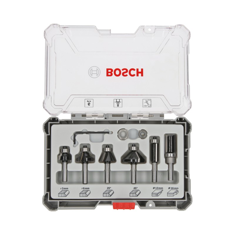 Bosch Set 6 freze HM tija 8mm