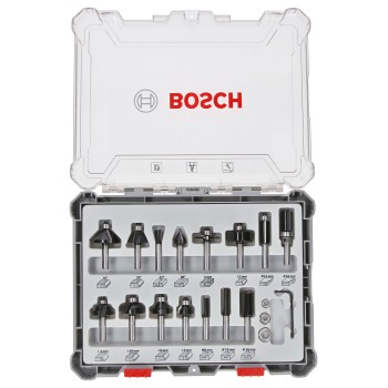 Bosch Set 15 freze HM tija 6 mm