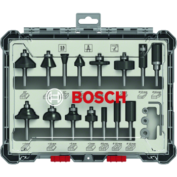 Bosch Set 15 freze HM tija 6 mm