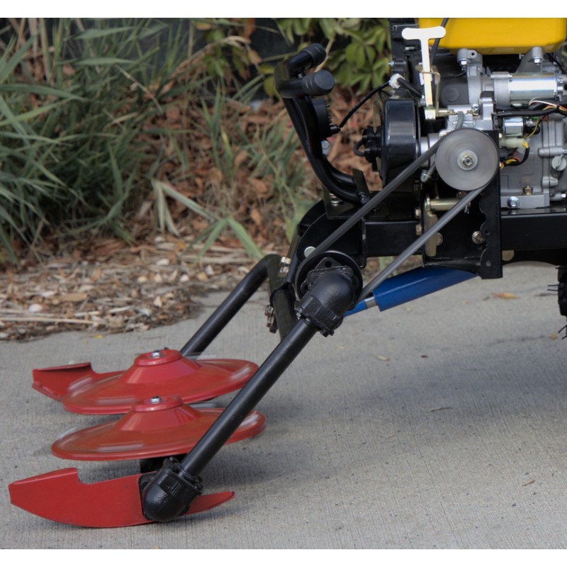 ProGARDEN Cositoare frontala rotativa cu doua discuri pentru minitractoare Campo T12