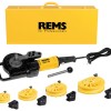 REMS Set promo Masina de indoit tevi Curvo Set 15-18-22-28 580027 R220 + Taietor tevi RAS Cu INOX 3-35 113350 R 580X03
