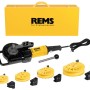 REMS Set promo Masina de indoit tevi Curvo Set 15-18-22-28 580027 R220 + Taietor tevi RAS Cu INOX 3-35 113350 R 580X03