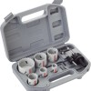 Bosch Set 9 accesorii, 6 carote BiMetal cu D20-68mm, 2 adaptoare hexagonale, 1 cheie hexagonală