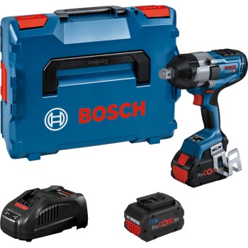 Bosch GDS 18V-1050 H Surubelnita cu impact cu 2 acumulatori Li-Ion, 18V, 8Ah, 1050Nm, prindere 3/4" + L-BOXX