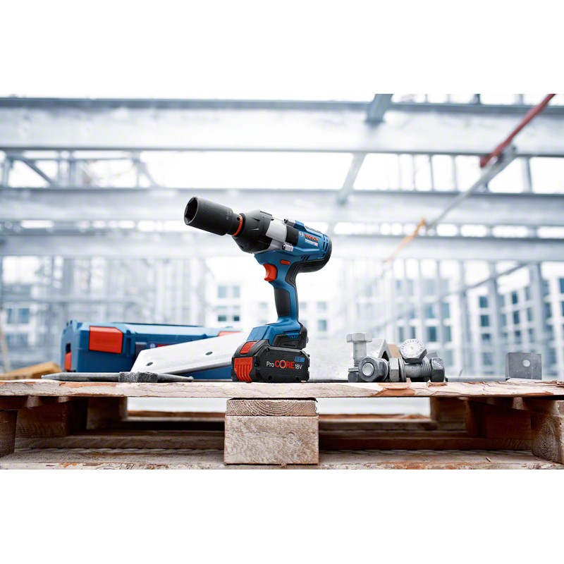 Bosch GDS 18V-1050 H Surubelnita cu impact cu 2 acumulatori Li-Ion, 18V, 8Ah, 1050Nm, prindere 3/4" + L-BOXX