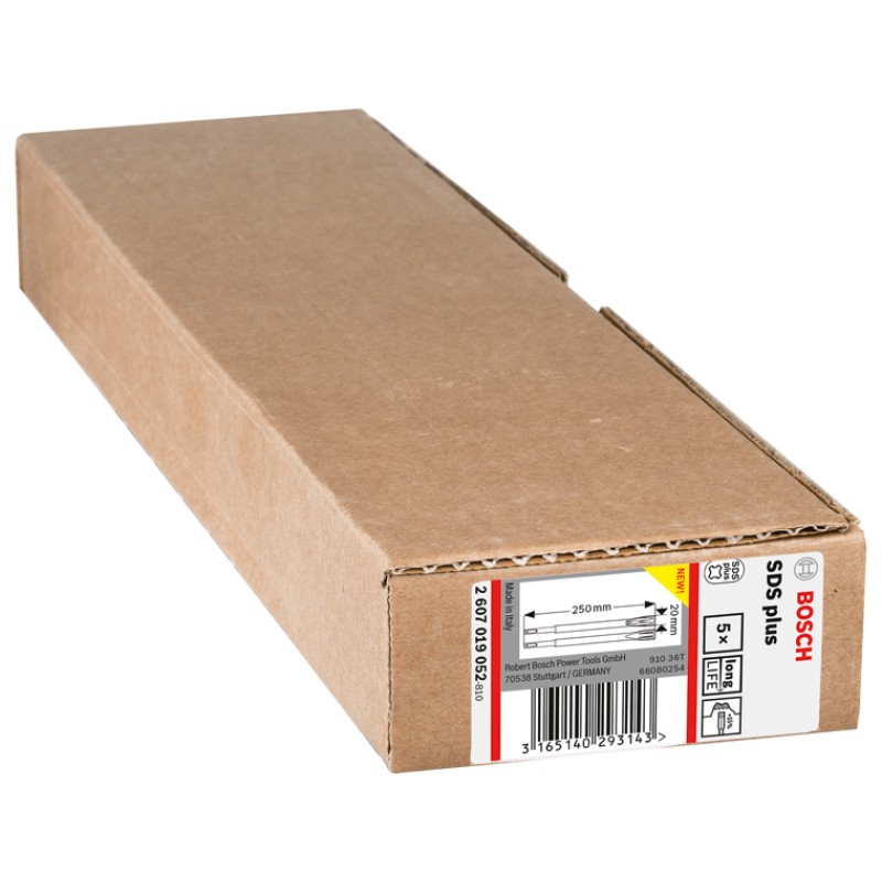 Bosch Set 5 dalta cu auto ascutire SDS-Plus 250x20mm