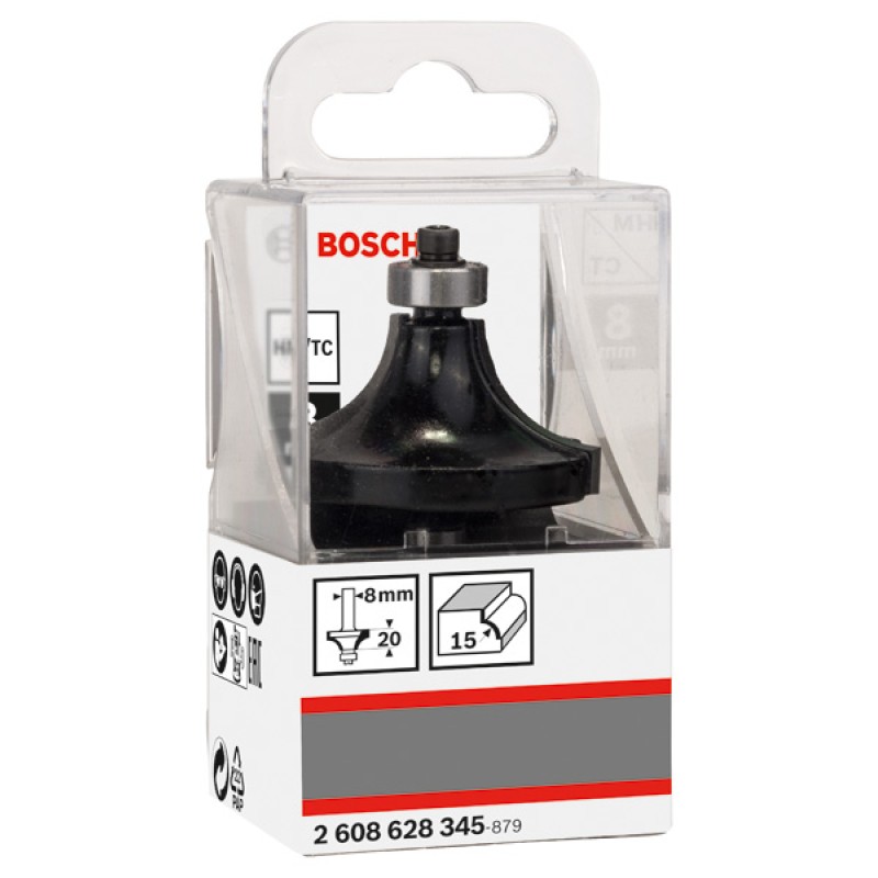 Bosch Freza de rotunjit Standard for Wood, 8X42.7X66mm, R15 M