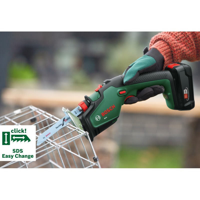 Bosch Keo Ferastrau de gradina cu acumulator Li-ion 18V, 2Ah, 150mm