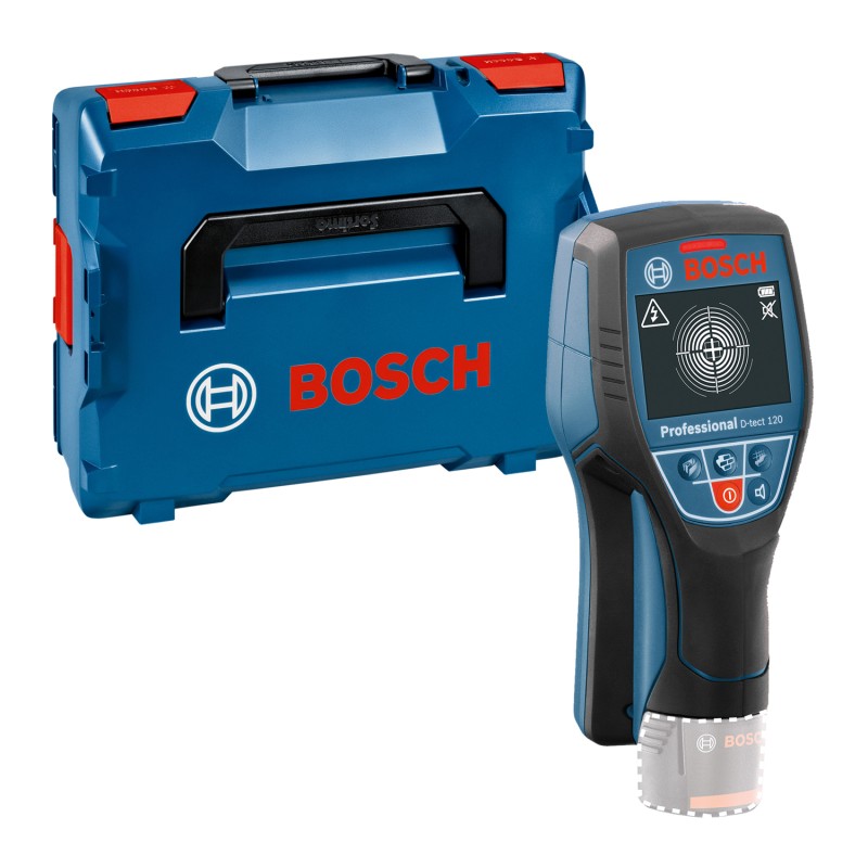 Bosch D-tect 120 (solo) Detector de metale Li-Ion 12V, 120mm + L-Boxx, fara acumulator in set