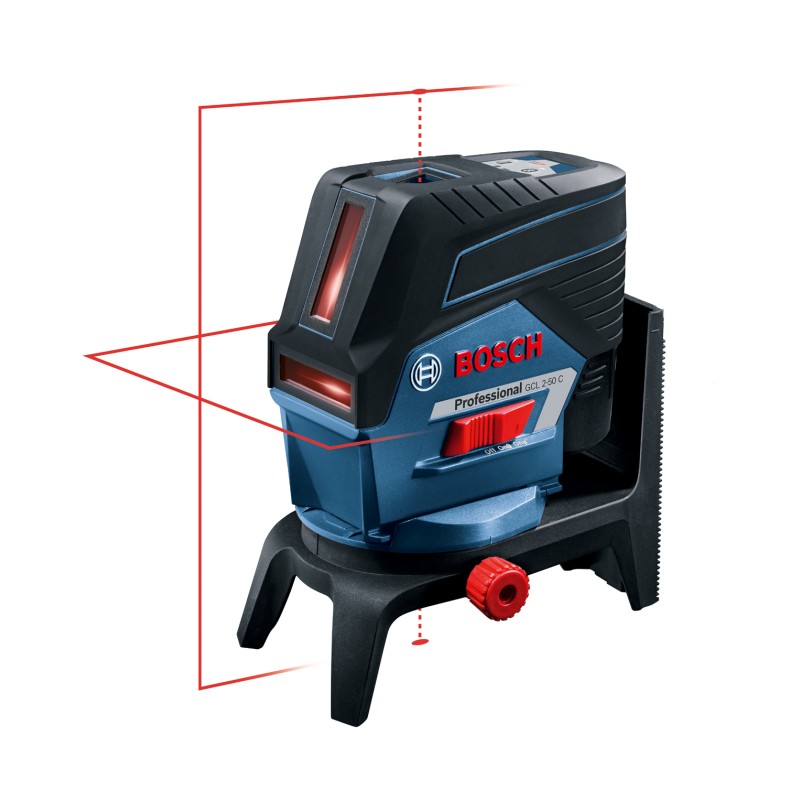 Bosch GCL 2-50C + RM2 + BM3 + Set nivela laser cu linii + Clema pentru tavan + L-BOXX