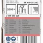 Bosch SK64-20 38G Set 2000 cuie galvanizate pentru GNH, 1.6x2.8x38mm