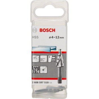 Bosch Burghiu in 5 trepte HSS 4-12mm, 4x6x50mm
