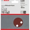 Bosch Set 5 foi abrazive Expert for Wood and Paint C430, 125mm, G120, 8 gauri