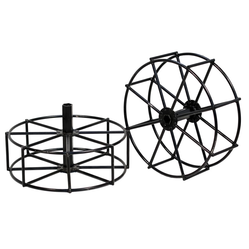 ProGARDEN Set roti metalice 500x170, manicot cu flanse hex 23mm pentru motocultor Campo