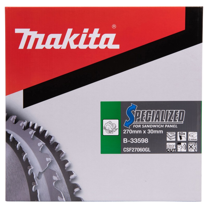 Makita B-33598 Panza circular panou sandwich 2.4x30x270mm, 60T