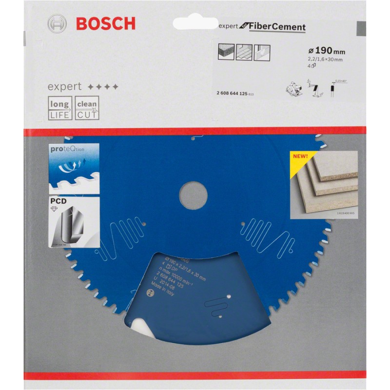 Bosch Panza ferastrau circular Expert for Fiber Cement, 190x30x2.2mm, 4T,